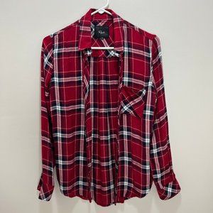 Rails Hunter Cranberry Ink Plaid Button Down Size XS